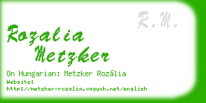rozalia metzker business card